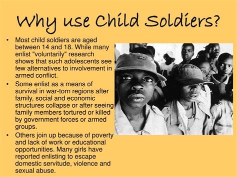 Ppt Why Use Child Soldiers Powerpoint Presentation Free Download