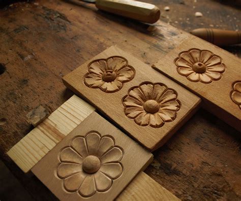 Simple Wood Carving Flower Rosette Simple Wood Carving Wood