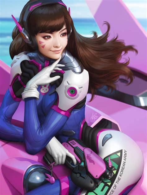 Overwatch Dva By Artgerm Stanley Lau Overwatch Fanart Ilustraciones