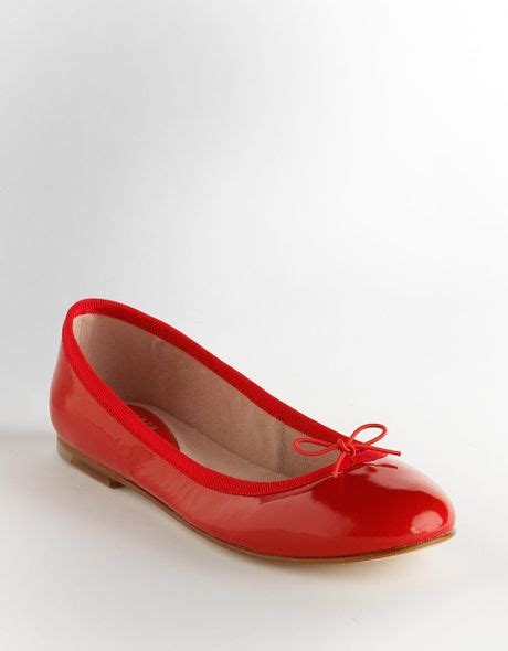 Bloch Patent Leather Ballet Flats In Red Red Patent Lyst
