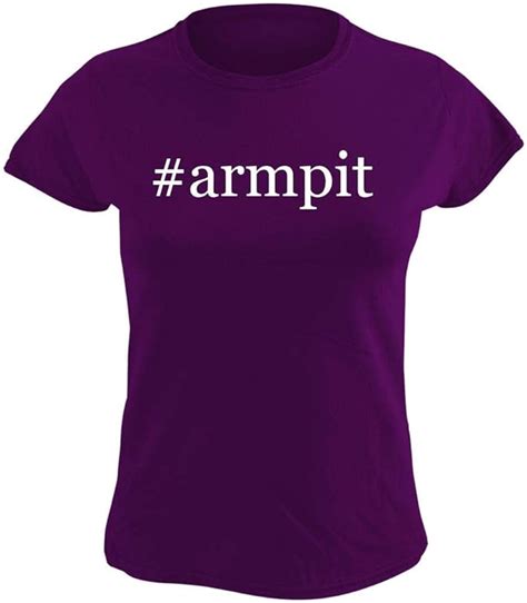Armpit Womens Hashtag Graphic T Shirt Purple Large
