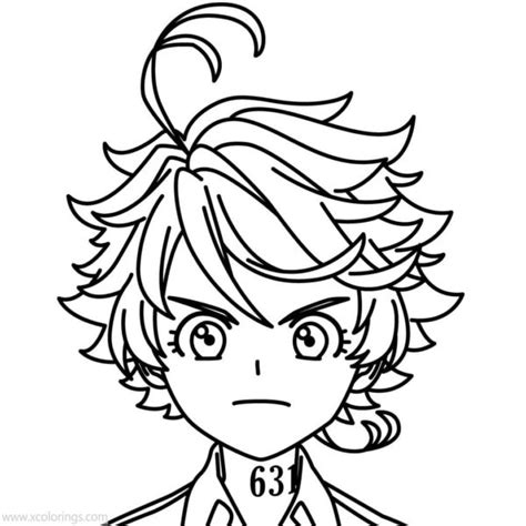 The Promised Neverland Coloring Pages Norman Outline