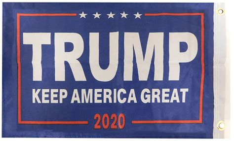 trump keep america great 2020 red blue 2 sided rough tex 68d nylon 12 x18 flag ebay