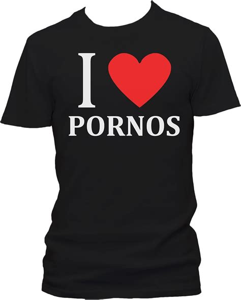 I Love Pornos Fun Herren T Shirt Amazonde Fashion