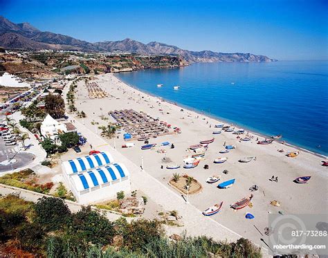This listing should help you with your decision. Burriana beach, Nerja, Malaga province, | Stock Photo
