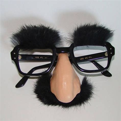 Vintage 60s Groucho Marx Glasses Uss Black Horn Rimmed 4 1 2 Etsy Groucho Groucho Marx Vintage