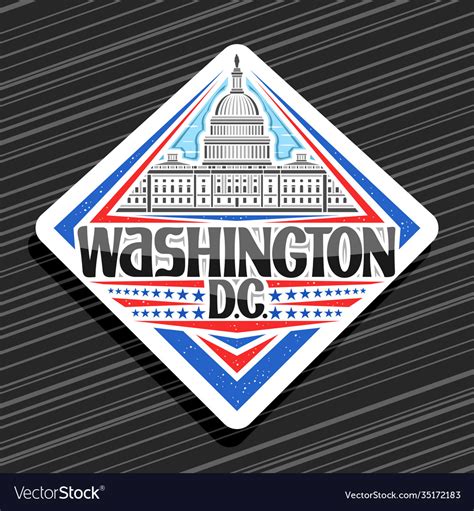 Logo For Washington Royalty Free Vector Image Vectorstock