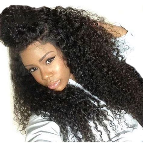 Full Lace Wigs Human Hair Afro Kinky Curly 250 Density Wig