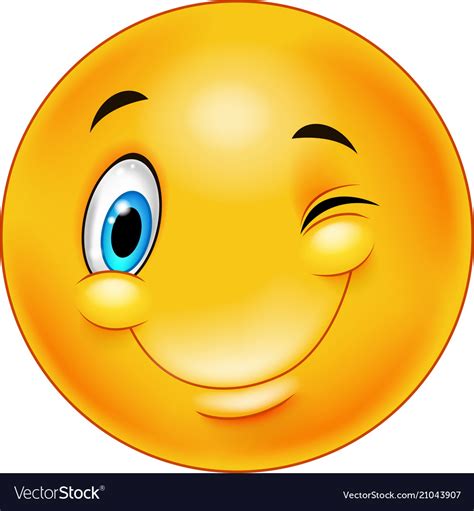 Smiley Happy Face Winking Smiley Vector Graphic Images Royalty Funny