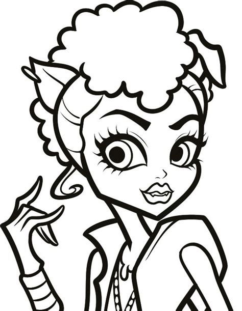 Free howleen wolf coloring pages for kids to download or to print. Monster High Howleen Wolf Got Beautiful Eyes Coloring For ...
