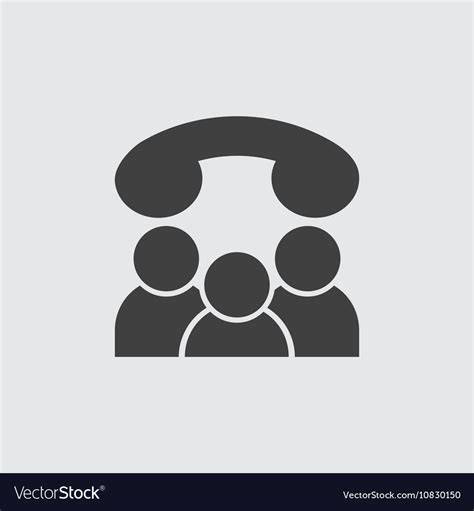 Conference Call Icon Royalty Free Vector Image