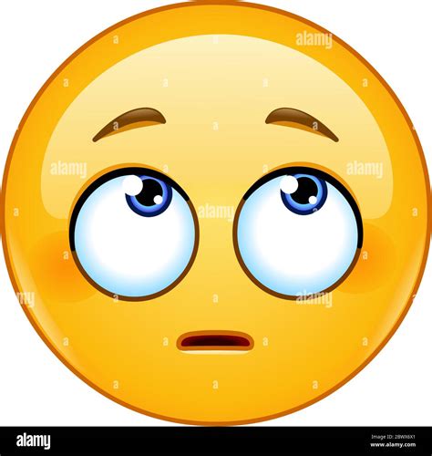 Emoticon Face With Rolling Eyes Stock Vector Image Art Off