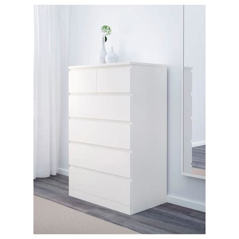 Ikea malm 3 drawer and 4 drawer chests, 2, 2 drawer bedside tables. MALM Cómoda c/6 gavetas - branco - IKEA