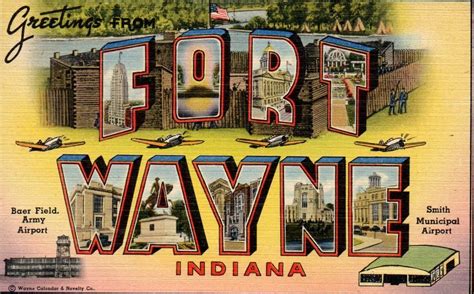 Ft Wayne 1944 Photo Postcards Vintage Postcards Fort Wayne Indiana
