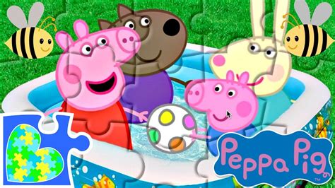 Peppa Pig Pool Game For Kids Peppa Pig Toy Rompecabezas De Peppa La