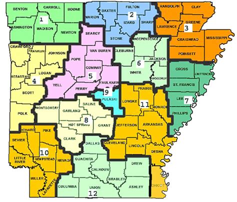 Area 4 Districts Arkansas Area 4