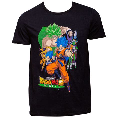 If you're a fan of the dragon ball, why not. Dragon Ball Super: Broly Group Shot T-Shirt