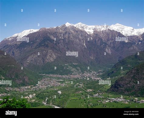 Chiavenna In The Center Of The Valley Which Takes Its Name From It