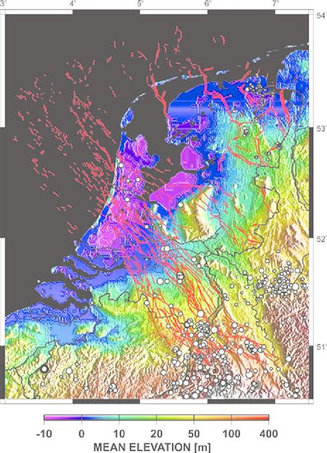 topography of the netherlands and surroundings in a colour coded relief download scientific
