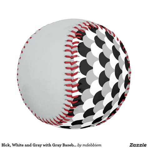 Blck White And Gray With Gray Baseball Grey And White Black And