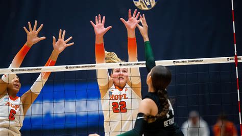hope volleyball beat bethany college advance in ncaa tournament