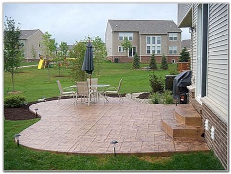 A typical concrete slab will cost between $113 and $126 per cubic yard (27 cubic feet) or $5.35 to $6.17 per square foot. Impressive 25+ Stamped Concrete Patio For Inspiration For ...