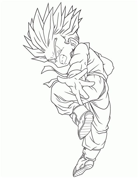 Gohan, goku, vegeta, trunks, kami, dende and more. Coloring Pages Of Trunks In Dbz - Coloring Home