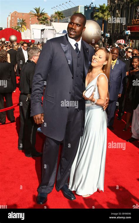 Shaquille Oneal And Shaunie Nelson The 2007 Espy Awards Held At Kodak