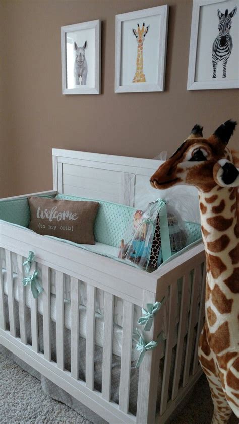 Coral colored twin nursery project. Safari theme nursery gender neutral | Safari theme nursery ...
