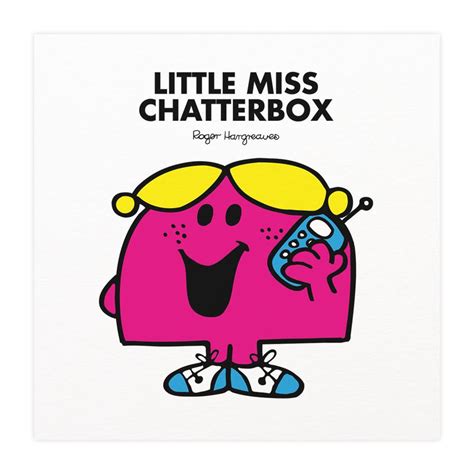 Personalised Little Miss Chatterbox White Framed Print