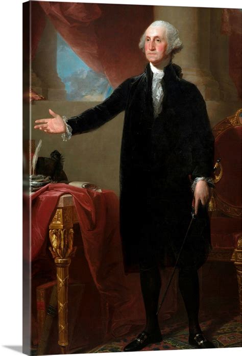 George Washington The Lansdowne Portrait By Gilbert Stuart Wall Art