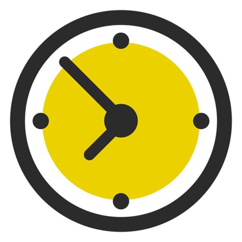 Diseño Png Y Svg De Icono De Trazo De Color De Reloj De Oficina Para