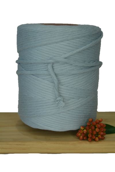 1kg 5mm 100 Pure Deluxe Macrame Cotton 1ply String Pearl Blue Knot