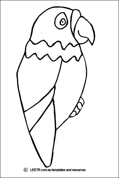 Bird Outline Printable Coloring Home