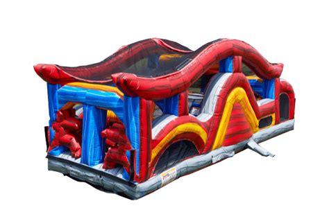 Shadow Obstacle Course 30ft Long Spring Forward Inflatables Of South