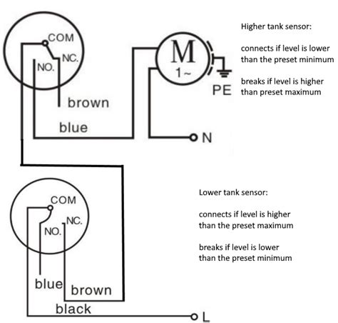 Power Supply How To Control One Motor With Two Float Switches