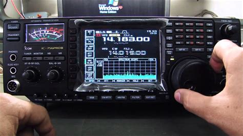 The Icom 756 Pro3 Along Side The Ic9100 In The Communication Unit For