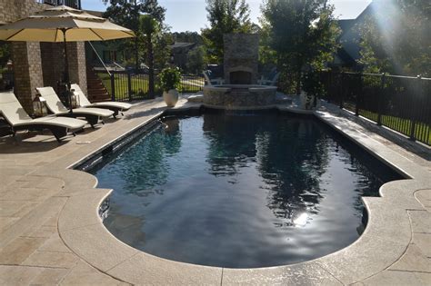 Roman Style Pool And Spa With Fireplace The Clearwater Pool Company