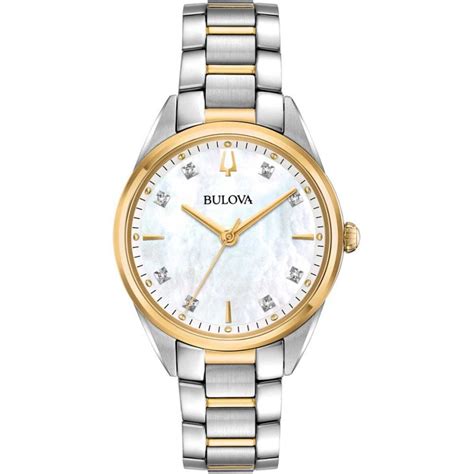 Bulova Ladies Two Tone Diamond Set Watch Watches From Francis And Gaye