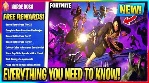 The horde rush event came with 7 challenges that rewarded you with the fiend wrap. EVERYTHING YOU *NEED* TO KNOW ABOUT THE HORDE RUSH LTM IN ...