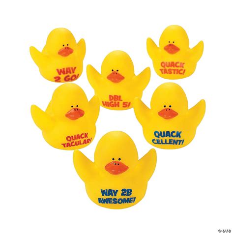 Rubber Ducks Quack Tastic Set Of 12 Nimco Inc