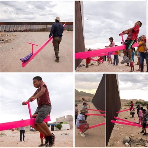 Arquitects Set Up Seesaws In The Juárez El Paso Border For Separated