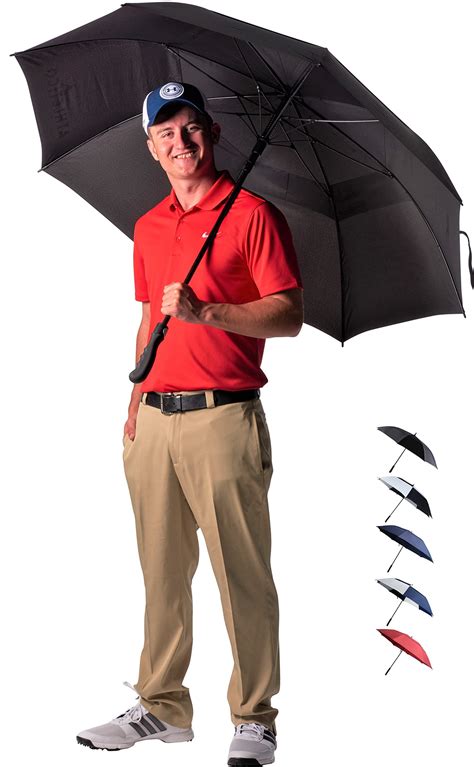 Athletico 68 Inch Automatic Open Golf Umbrella Extra Large Double