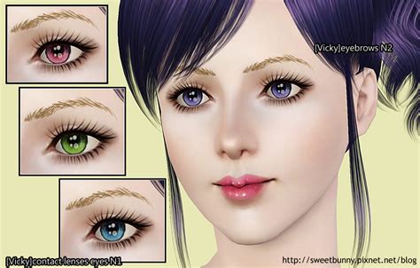 my sims 3 blog new eyebrows and contacts by vicky lu