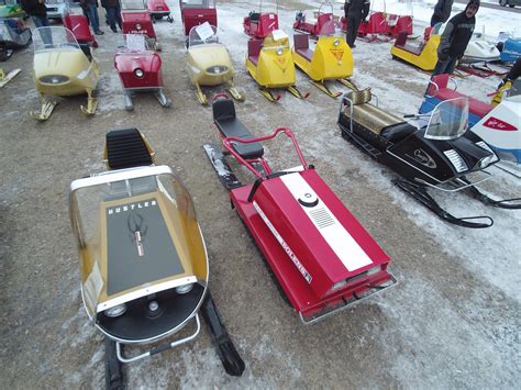 Midwest Vintage Ride In Event Snowmobile Show In Elk River Minnesota