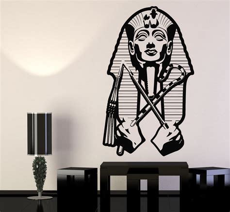 Vinyl Wall Decal Sarcophagus Ancient Egypt Pharaoh Tutankhamun Sticker — Wallstickers4you