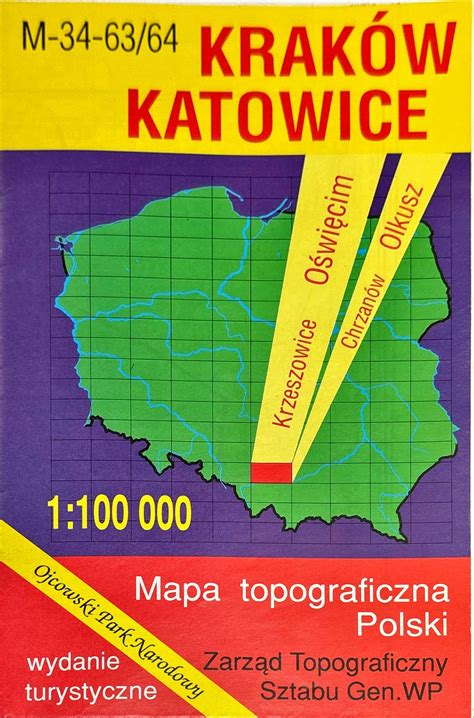 Mapa Topograficzna Polski Krak W Katowice Z Allegro Pl Raty Darmowa Dostawa Ze