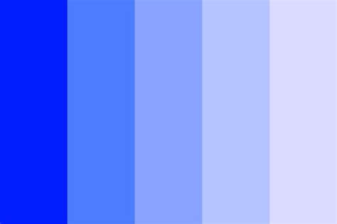 Bright To Light Blue Color Palette