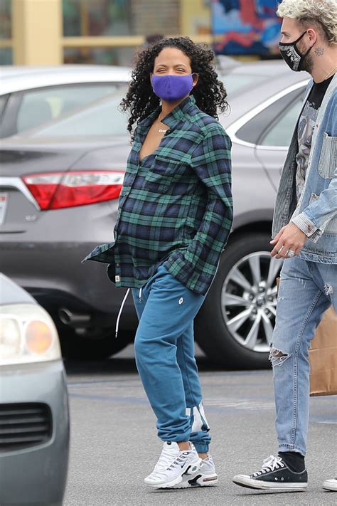 Pregnant Christina Milian At Farmers Market In West Hollywood 0422