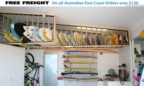 Surfboard ceiling rack | storeyourboard. Surfboard Storage | Surfboard storage, Surfboard rack ...